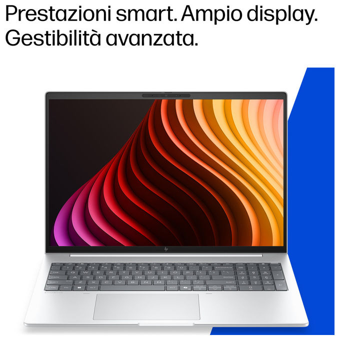 HP DQ3S5AT EliteBook 8 G2i Notebook 16 pollici Intel Core Ultra 7 355 16 GB RAM 512 GB SSD Wi-Fi 7 Windows 11 Pro colore Argento