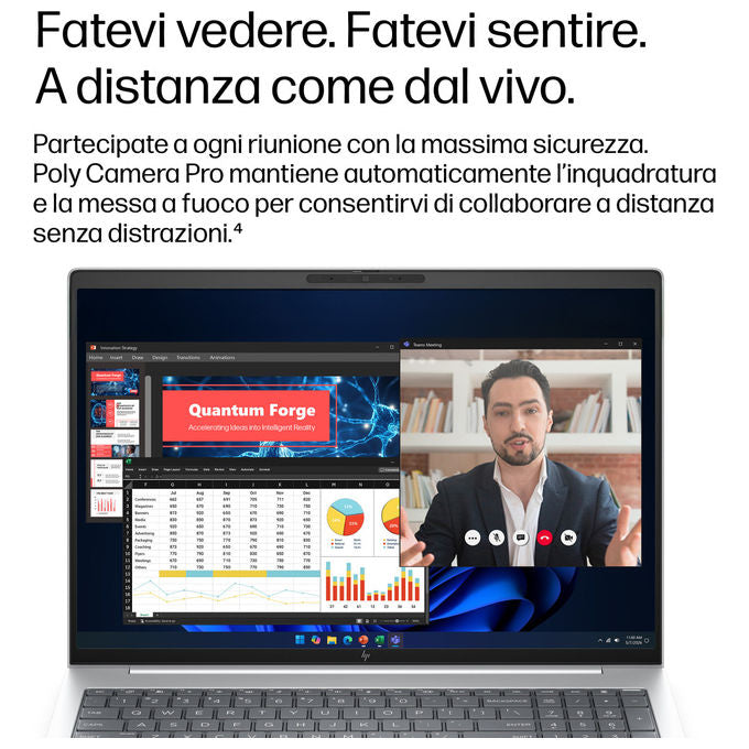 HP DQ3S5AT EliteBook 8 G2i Notebook 16 pollici Intel Core Ultra 7 355 16 GB RAM 512 GB SSD Wi-Fi 7 Windows 11 Pro colore Argento