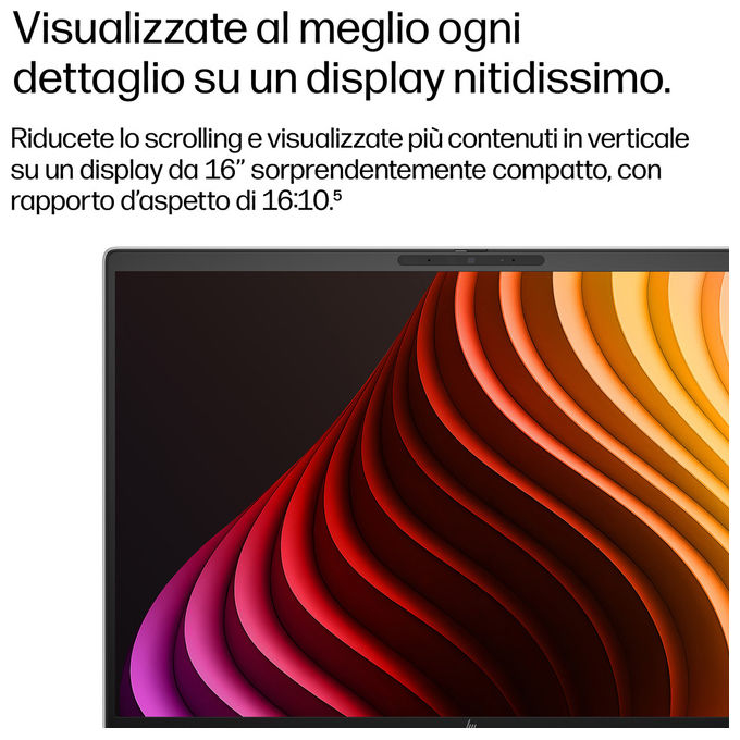 HP DQ3S5AT EliteBook 8 G2i Notebook 16 pollici Intel Core Ultra 7 355 16 GB RAM 512 GB SSD Wi-Fi 7 Windows 11 Pro colore Argento