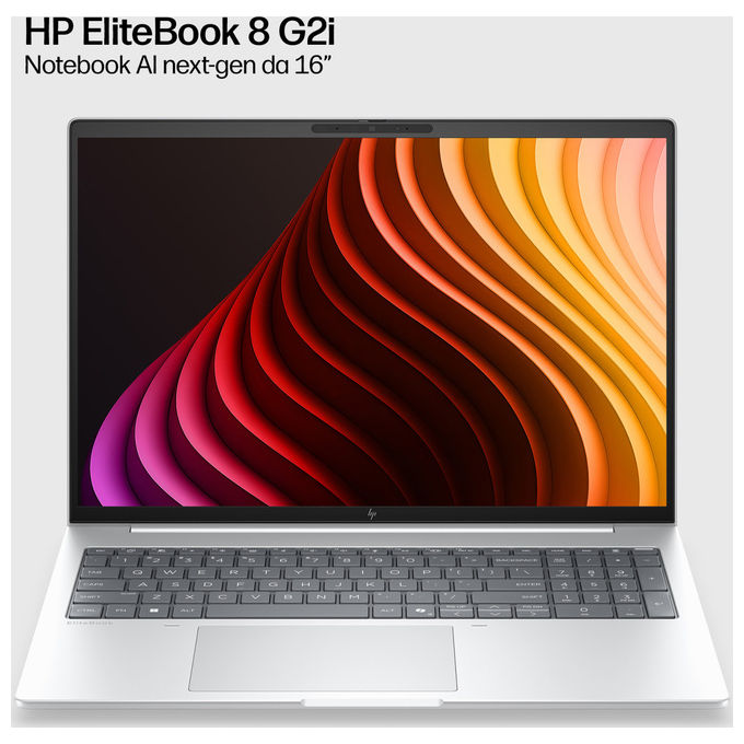 HP DQ3S5AT EliteBook 8 G2i Notebook 16 pollici Intel Core Ultra 7 355 16 GB RAM 512 GB SSD Wi-Fi 7 Windows 11 Pro colore Argento