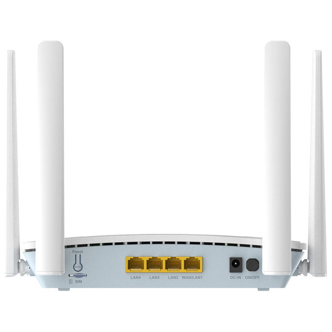 D-Link G416C Router Wireless 4G LTE Wi-Fi 6 Dual Band 2.4 5GHz 1500 Mbit-s Gigabit Ethernet colore Bianco