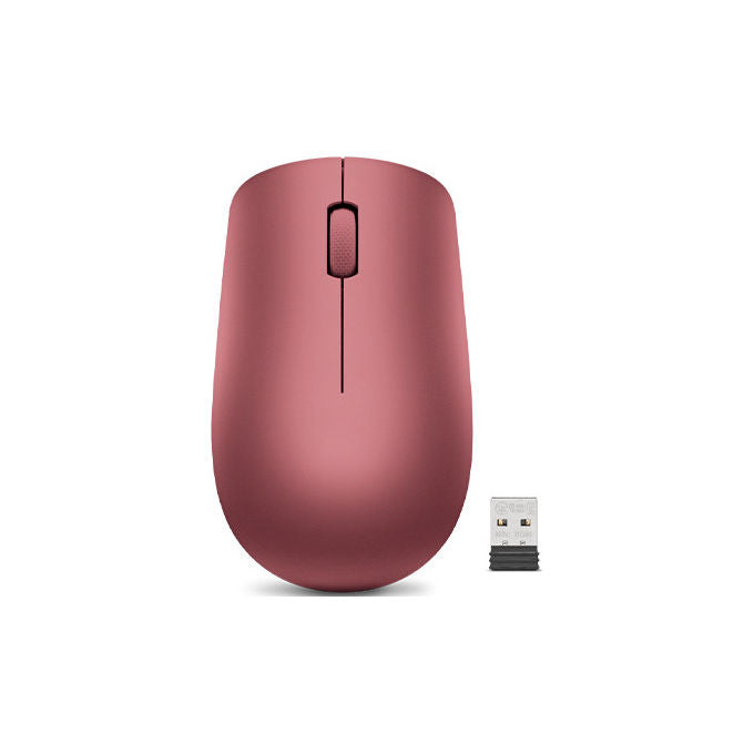 Lenovo GY50Z18990 530 Mouse Wireless RF Ottico Ambidestro 1200 DPI Nano USB colore Rosso