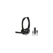 Hamlet HHEADMUS-CJ Cuffia Stereo con Microfono USB-C Jack 3.5 mm Sovraurale per PC Ufficio colore Nero