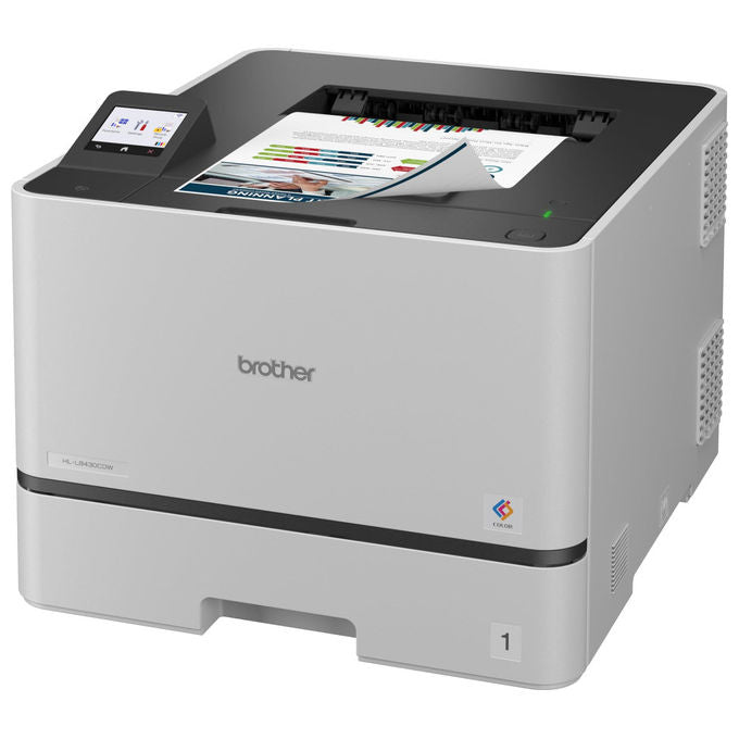 Brother HLL8430CDWRE1 Stampante Laser a Colori 31 ppm Fronte Retro WiFi LAN NFC Touchscreen 6.8 cm Toner incluso colore Bianco