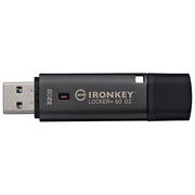 Kingston IKLP50G2-32GB IronKey Locker Plus 50 G2 Chiavetta USB crittografata 32GB USB 3.2 AES-256 FIPS 197 145 MB-s colore Nero