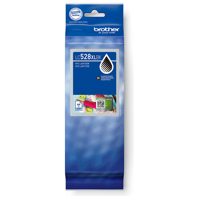 Brother LC528XLBK Cartuccia d'inchiostro Originale XL 12000 pagine compatibile MFC-J6975DW MFC-J6977DW colore Nero