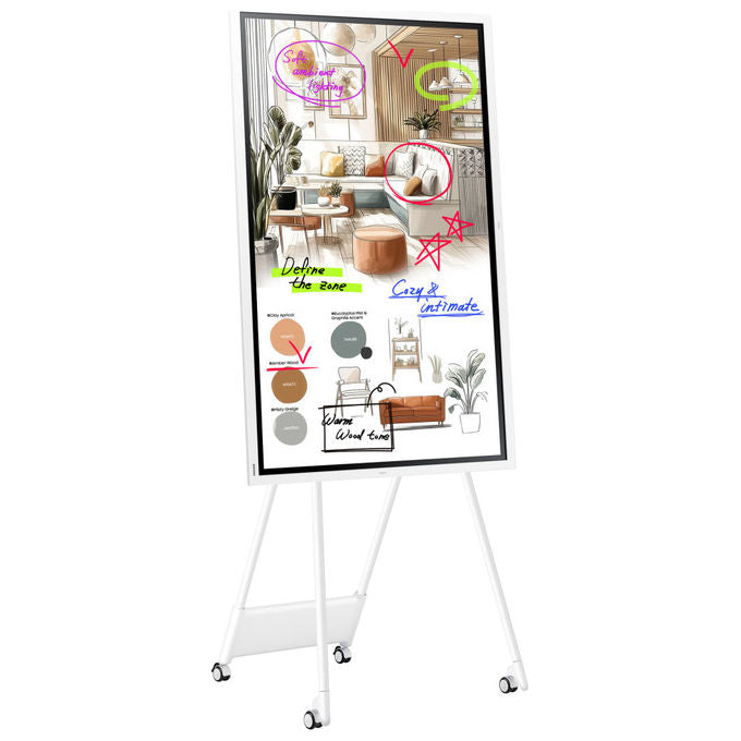 Samsung WM55FX Flip Pro Display Interattivo Touch 55'' 4K UHD Tizen 9.0 Wi-Fi colore Grigio Bianco