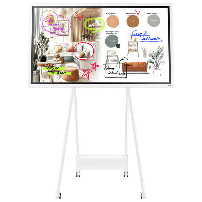 Samsung WM55FX Flip Pro Display Interattivo Touch 55'' 4K UHD Tizen 9.0 Wi-Fi colore Grigio Bianco
