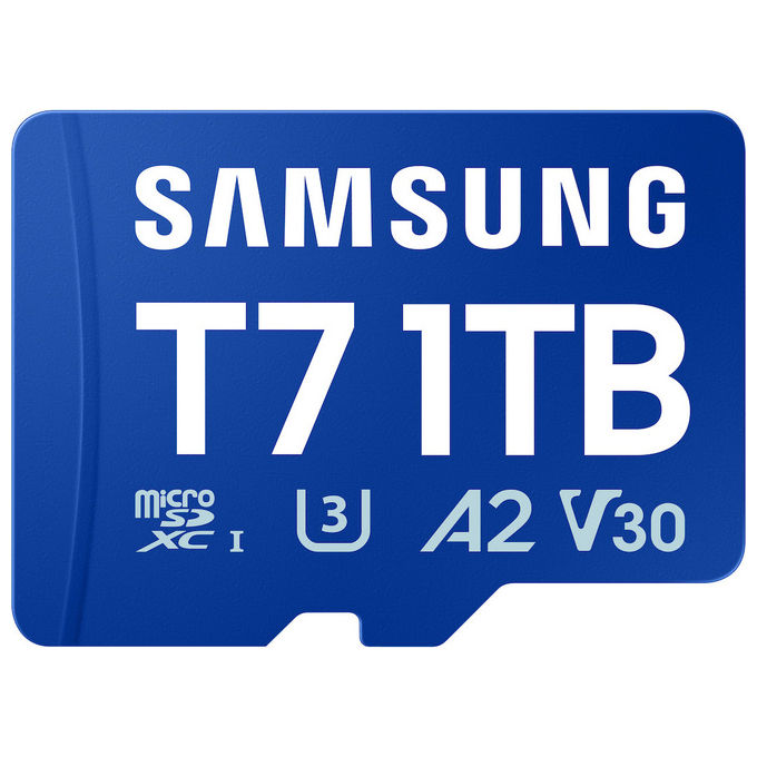 Samsung MB-MB1T0T-WW T7 Scheda microSDXC 1 TB UHS-I U3 V30 A2 170 MB-s colore Blu