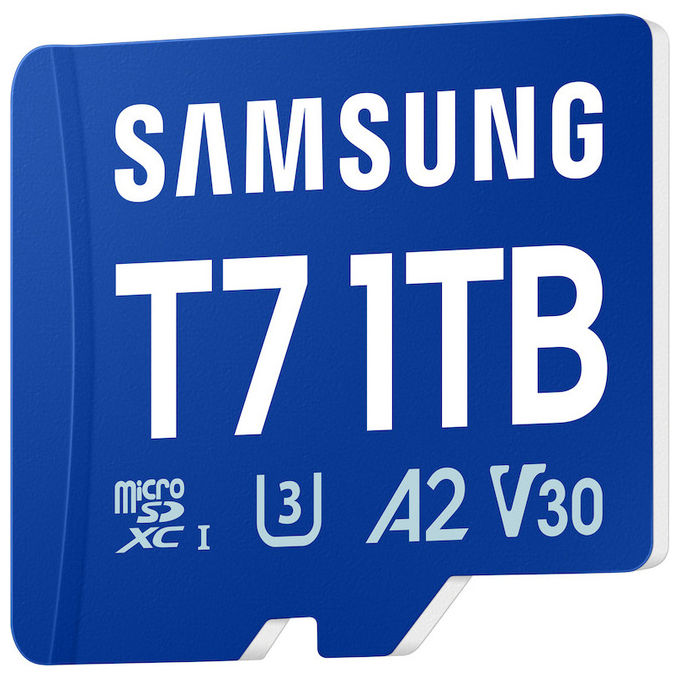 Samsung MB-MB1T0T-WW T7 Scheda microSDXC 1 TB UHS-I U3 V30 A2 170 MB-s colore Blu