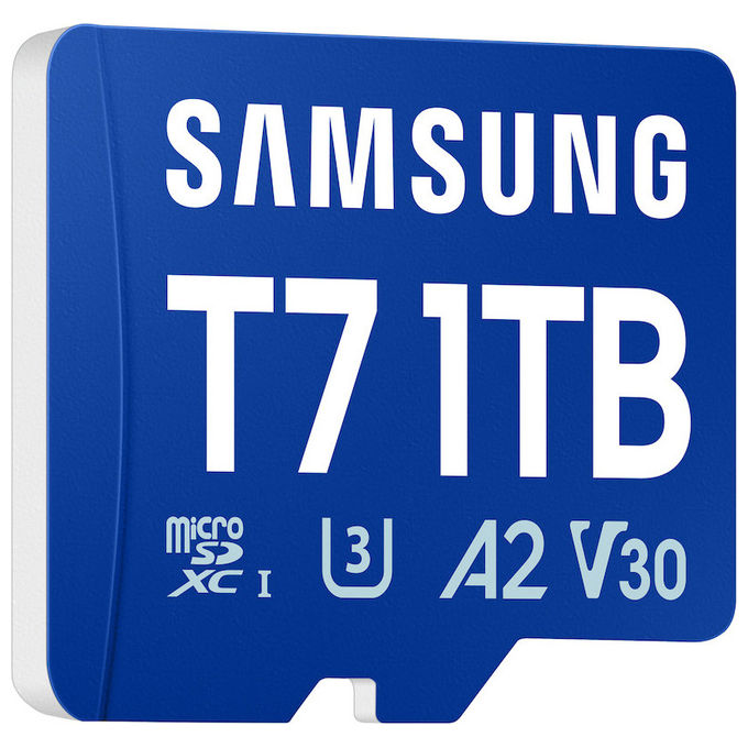 Samsung MB-MB1T0T-WW T7 Scheda microSDXC 1 TB UHS-I U3 V30 A2 170 MB-s colore Blu