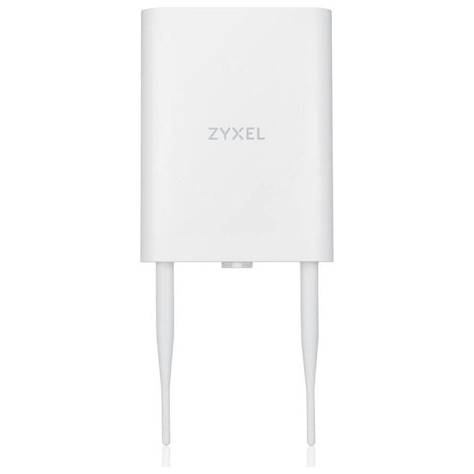 Zyxel NWA55BE Access Point Outdoor Wi-Fi 7 Dual Radio 2.4 5 GHz 5100 Mbit-s PoE IP55 1 Porta LAN Gestito da Cloud colore Bianco