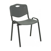 Piqueras y Crespo PACK226PTNI600 Robledo Confezione 2 Sedie Confidente Ergonomiche Impilabili Struttura Nera colore Grigio