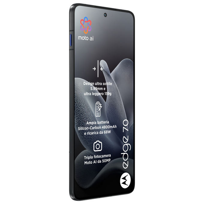 Motorola PBA50064IT Edge 70 Smartphone 5G 6.7'' AMOLED 12GB 512GB Snapdragon 7 Gen 4 50MP IP68 TurboPower 68W colore Grigio