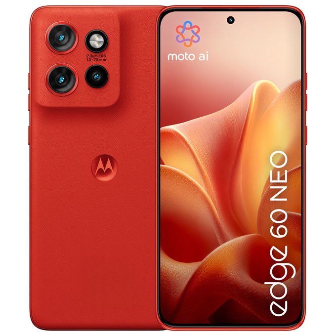Motorola PBA80035IT Edge 60 Neo Smartphone 5G 8GB 256GB Display 6.36'' pOLED 120Hz Tripla Camera 50MP Android 15 colore Rosso