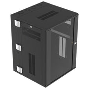 Panduit PZWMC18W PanZone Armadio a Muro 18U 19'' 864x635x635 mm Porta con Finestra Aerazione Attiva colore Nero
