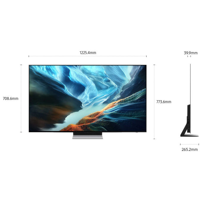 Samsung QE55S90HAEXZT OLED AI TV 55'' 4K Smart TV OLED HDR+ Motion Xcelerator 165Hz Dolby Atmos Wi-Fi 6E colore Nero