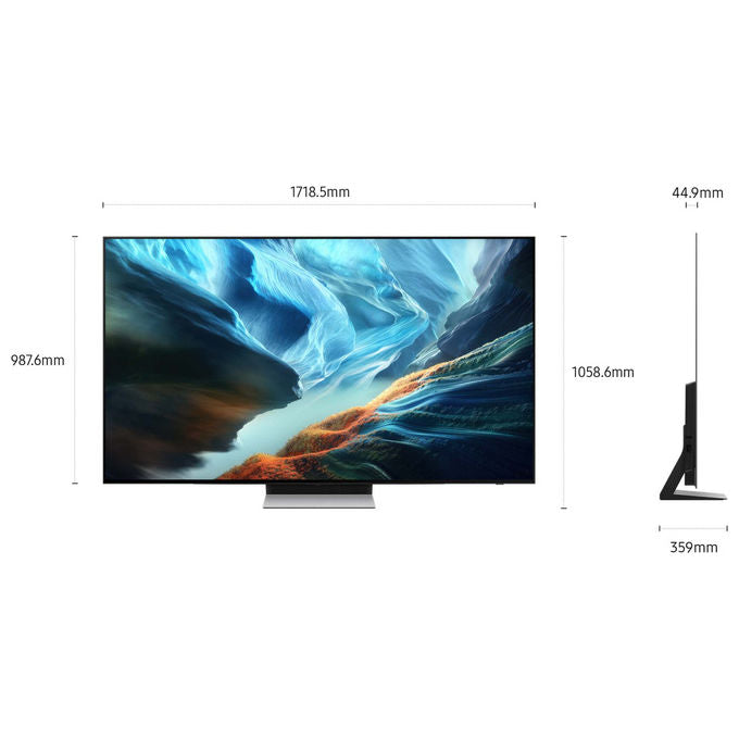 Samsung QE77S90HATXZT Smart TV OLED 77'' 4K UHD Processore NQ4 AI Gen3 Motion Xcelerator 165Hz Dolby Atmos Wi-Fi 6E colore Nero