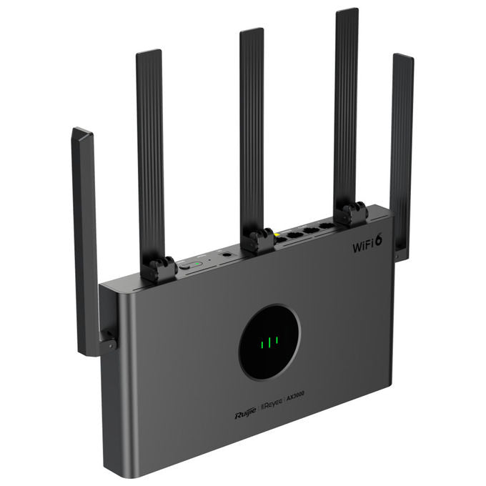 Ruijie Networks RG-EW3000GX PRO Router Wi-Fi 6 AX3000 Dual Band 2.4 5 GHz Gigabit Mesh Gaming colore Nero