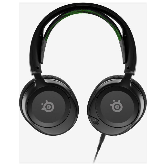 SteelSeries ARCTIS NOVA 1X Auricolare Gaming A Padiglione Cablato Jack 3.5mm Microfono con Cancellazione del Rumore colore Nero Verde