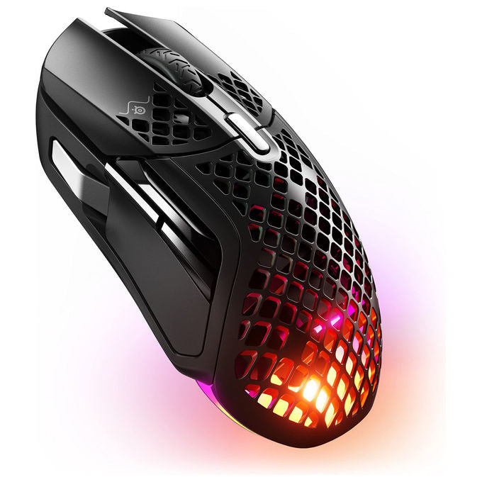 SteelSeries 62401 Aerox 5 Mouse Gaming Ultraleggero 66g Sensore Ottico TrueMove Air 18000 DPI 9 Pulsanti RGB IP54 colore Nero
