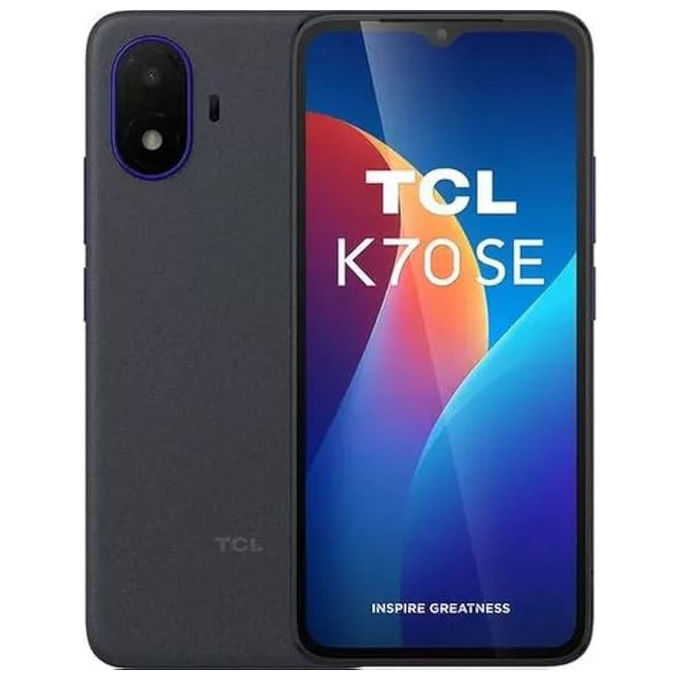 TCL K70 SE Smartphone 6.56'' 4GB 64GB Dual SIM 4G Android 16.0 3000 mAh colore Indigo Black