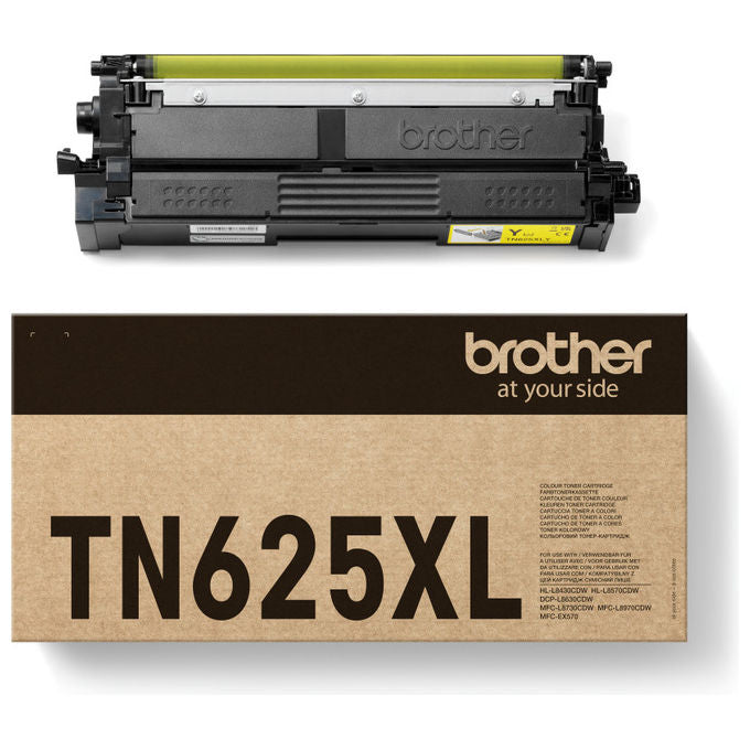 Brother TN-625XLY Cartuccia Toner Originale Alta Resa XL 4500 pagine colore Giallo
