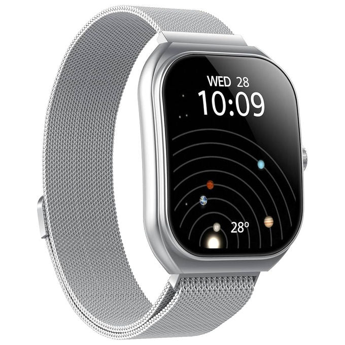 Celly TRAINERWIDEBK Smartwatch Display Curvo 2,01'' Chiamate 100+ Sport 15 Giorni Autonomia colore Nero