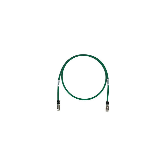 Panduit UTP28X5MGR TX6A-28 Cavo di Rete Patch Cord Cat6A F-UTP RJ-45 Maschio 28 AWG LSZH 5 m colore Verde