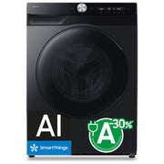 Samsung WD90HG6U94BBU3 Series 9 Lavasciuga Caricamento frontale 9-6 Kg 1400 rpm Classe A D Wi-Fi AI Control Vapore (85x60x59 cm) colore Nero