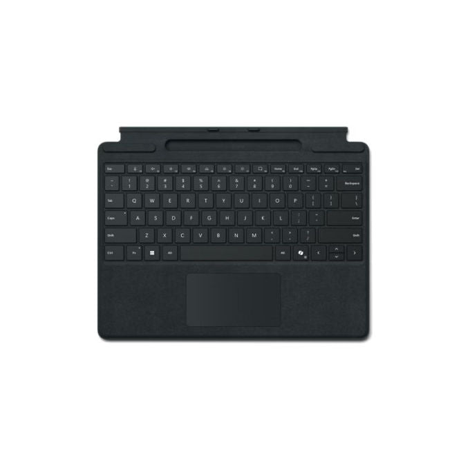 Microsoft Y8U-00004 Surface Pro Flex Tastiera Wireless Bluetooth con Touchpad Slim Pen 2 Retroilluminata Alcantara colore Nero