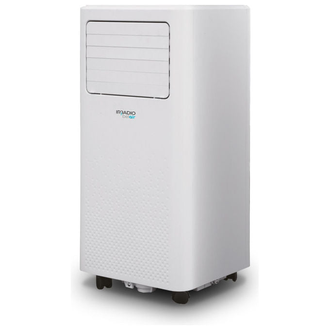Irradio BelAir 158660056 VIGO 9 Condizionatore portatile 9000 BTU per ambienti fino a 25 m² Classe A Pompa di Calore Deumidificatore 63 dB colore Bianco
