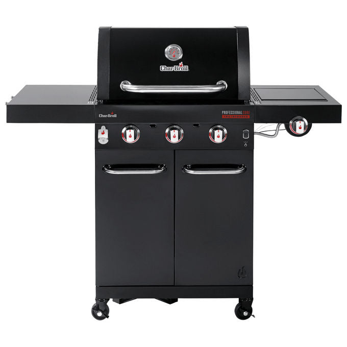 Char-Broil 140915 Professional CORE B 3 Grill a Gas Carrello 11540 W Griglia Ghisa 615x445 mm Accensione Elettronica colore Nero Acciaio Inox