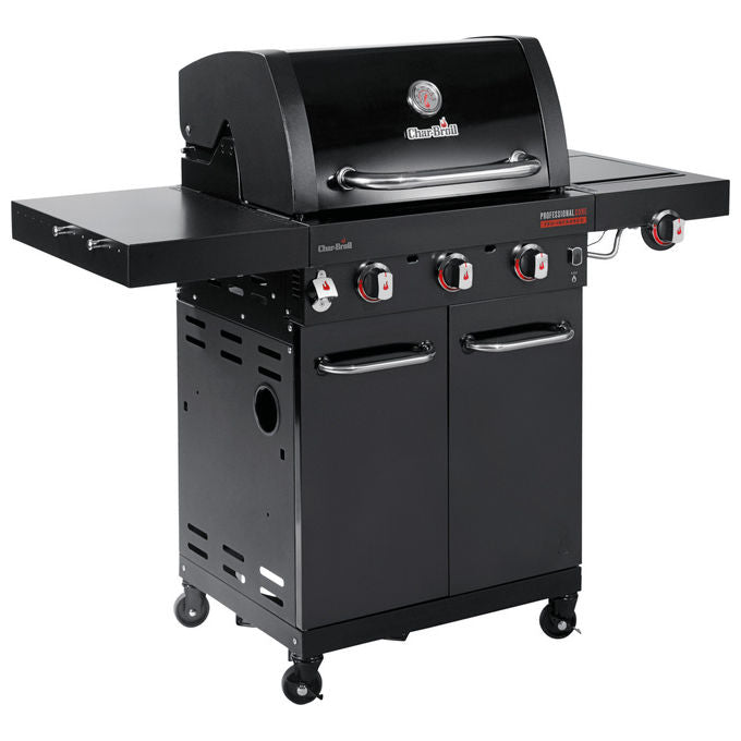 Char-Broil 140915 Professional CORE B 3 Grill a Gas Carrello 11540 W Griglia Ghisa 615x445 mm Accensione Elettronica colore Nero Acciaio Inox