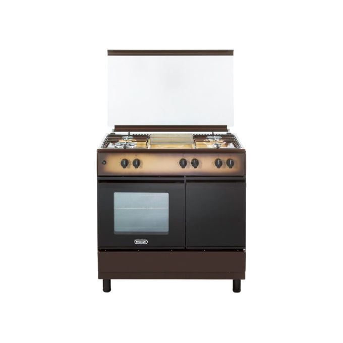 De Longhi DL964GKB Cucina freestanding a gas 90 cm 4 fuochi Forno gas 60 L Classe A (86,9x90x60 cm) colore Coppertone