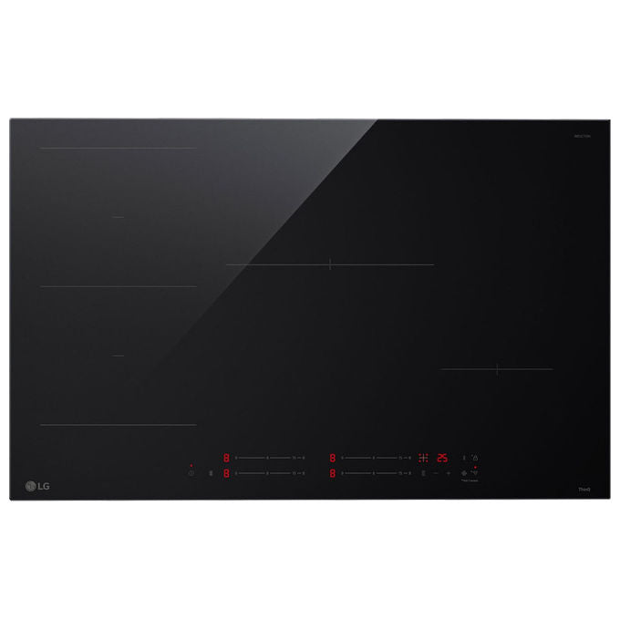 LG CI5Z3025BN Piano cottura a induzione 80 cm 4 zone 7400 W Touch Wi-Fi LG ThinQ colore Nero