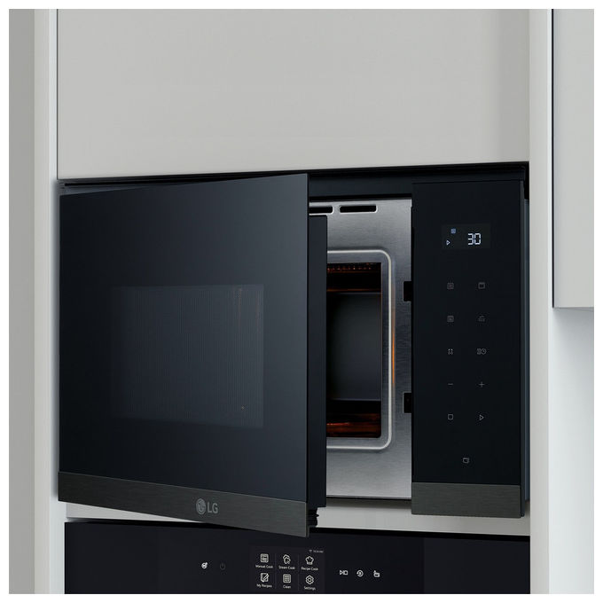 LG MG7Z2593B Forno a microonde da incasso con grill 25 L 900 W Touch LED 8 programmi (39.6x59.2x38.8 cm) colore Nero
