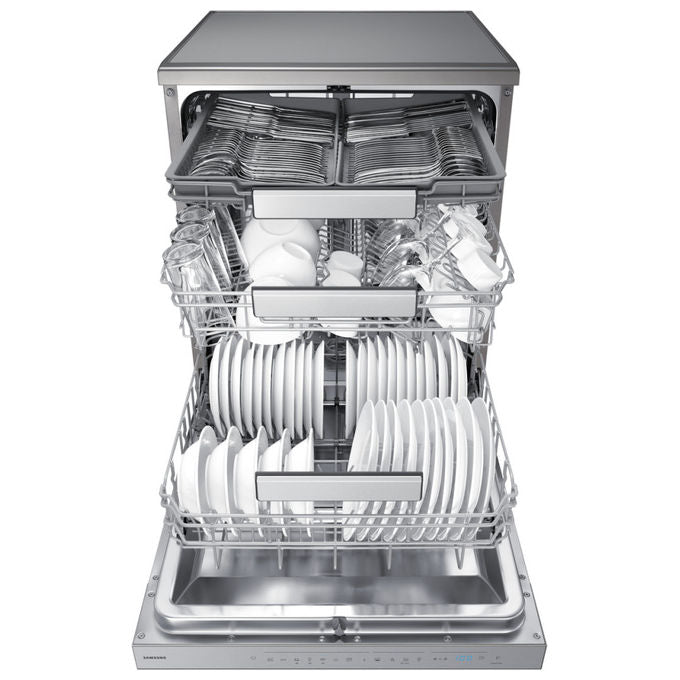 Samsung DW70H73YCFRU1 Lavastoviglie Libera Installazione 14 coperti Classe C 44 dB Wi-Fi Apertura Automatica (87.5x59.8x60 cm) colore Acciaio inox