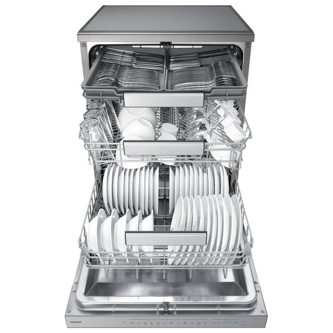 Samsung DW70H73YCFRU1 Lavastoviglie Libera Installazione 14 coperti Classe C 44 dB Wi-Fi Apertura Automatica (87.5x59.8x60 cm) colore Acciaio inox