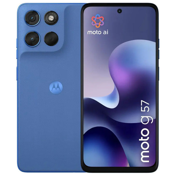 Motorola MOTO G57 Smartphone 5G Dual SIM 6.72'' 8 GB 256 GB 50 MP 5200 mAh Android 16 colore Blu Regatta
