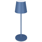 Majestic 120451 BP Agata Lampada da tavolo LED ricaricabile Touch IP54 3 temperature 200 lm 45h autonomia colore Blu Pastello