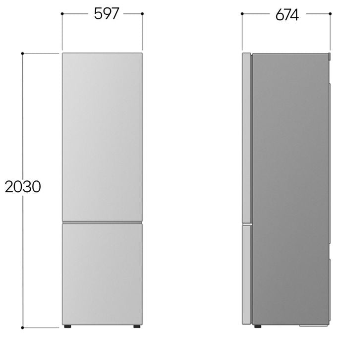 LG GBBW726AMB Frigorifero Combinato 465L Classe A 29 dB Wi-Fi Metal Sorbet (203x70x70 cm)