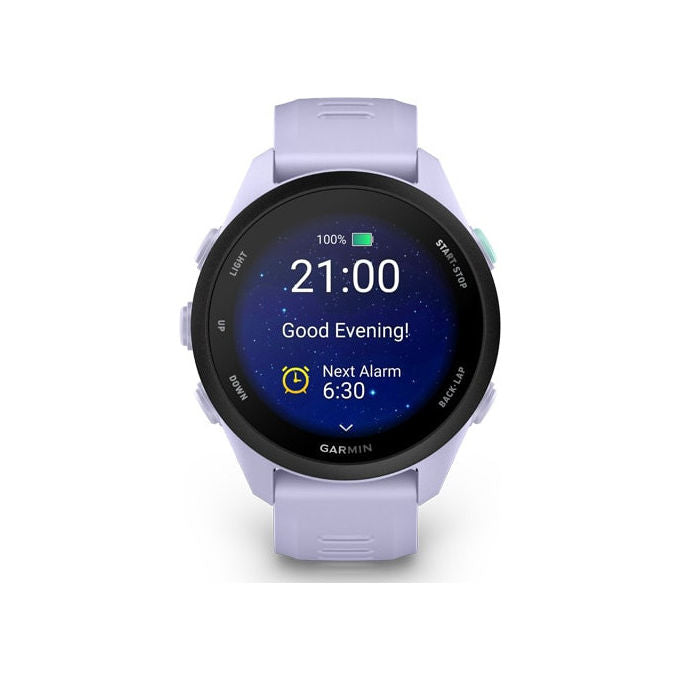 Garmin 010-04307-03 Forerunner 70 Smartwatch GPS AMOLED 1.2'' 80+ Sport 5 ATM 13 giorni batteria colore Lavanda