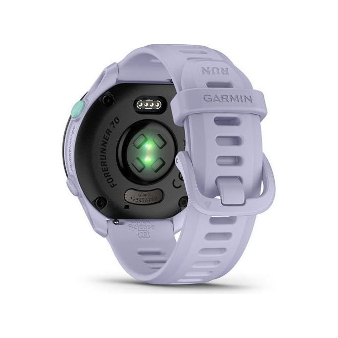Garmin 010-04307-03 Forerunner 70 Smartwatch GPS AMOLED 1.2'' 80+ Sport 5 ATM 13 giorni batteria colore Lavanda