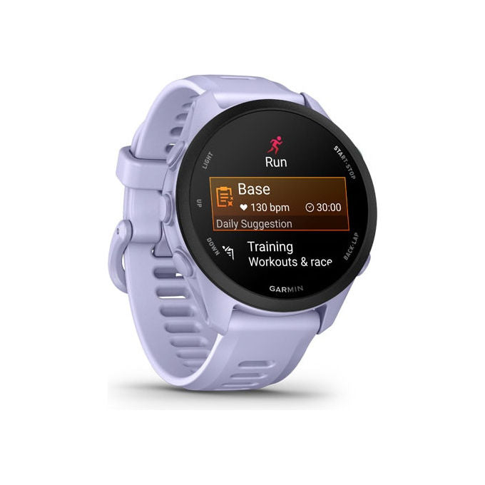 Garmin 010-04307-03 Forerunner 70 Smartwatch GPS AMOLED 1.2'' 80+ Sport 5 ATM 13 giorni batteria colore Lavanda