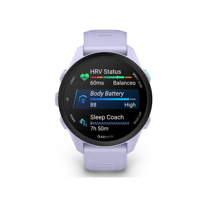 Garmin 010-04307-03 Forerunner 70 Smartwatch GPS AMOLED 1.2'' 80+ Sport 5 ATM 13 giorni batteria colore Lavanda