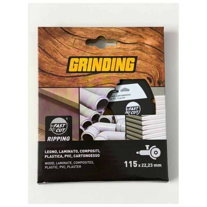 Grinding UM1663 Fast Cut Ripping Disco Multimateriale 115 mm foro 22,23 mm legno laminati plastica PVC cartongesso