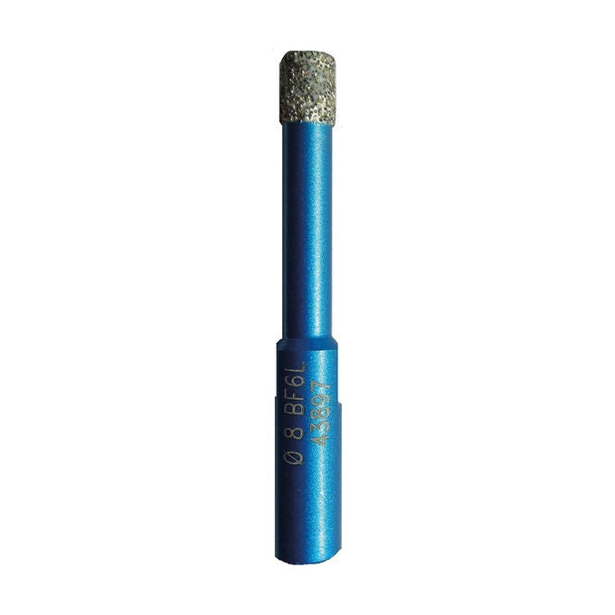Grinding 5289008 Foretto Diamantato a Secco Attacco Esagonale 8 mm Gres Porcellanato Ceramica Marmo