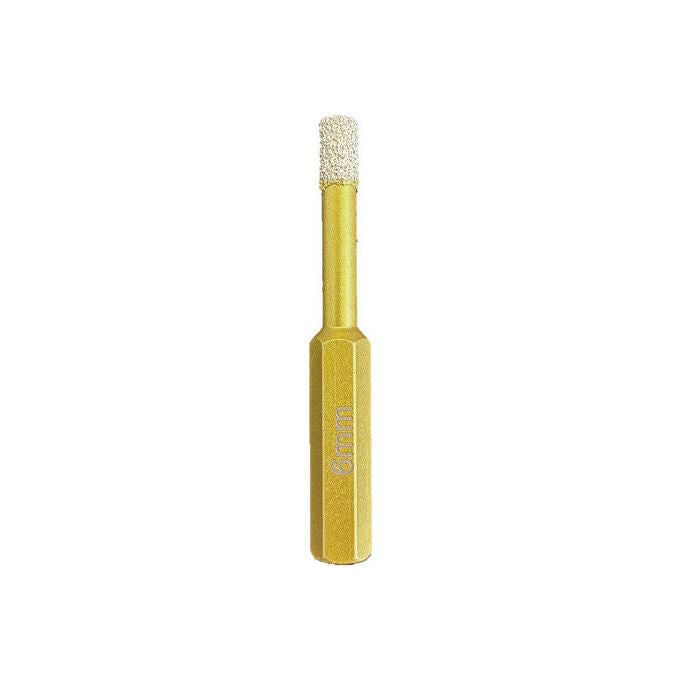 Grinding 5289006 Foretto Diamantato a Secco Attacco Esagonale 6 mm per Gres Porcellanato Ceramica Marmo