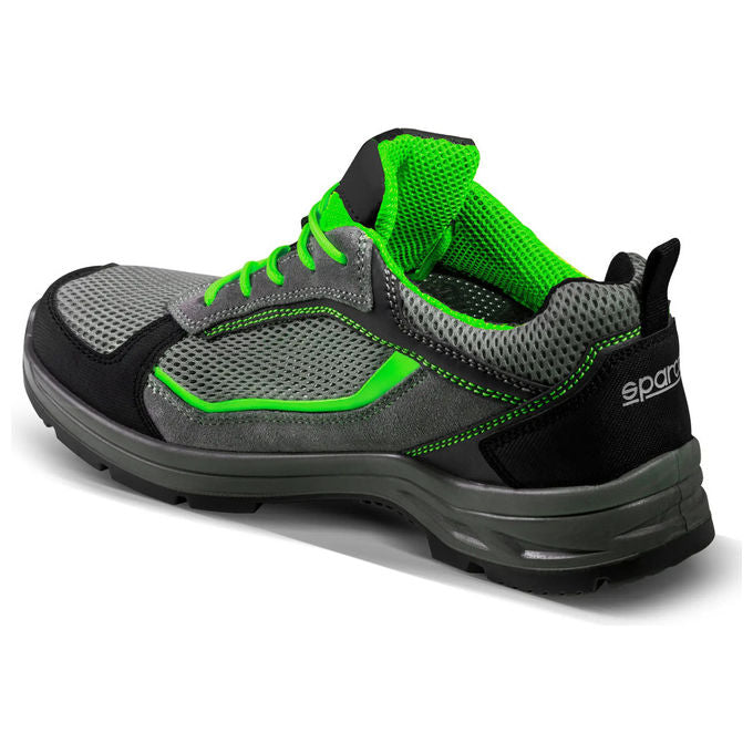 Sparco 07539 Indy Line Scarpe Antinfortunistiche S3 ESD SRC Puntale Vetroresina Suola FlexGrip+ colore Grigio Rosa